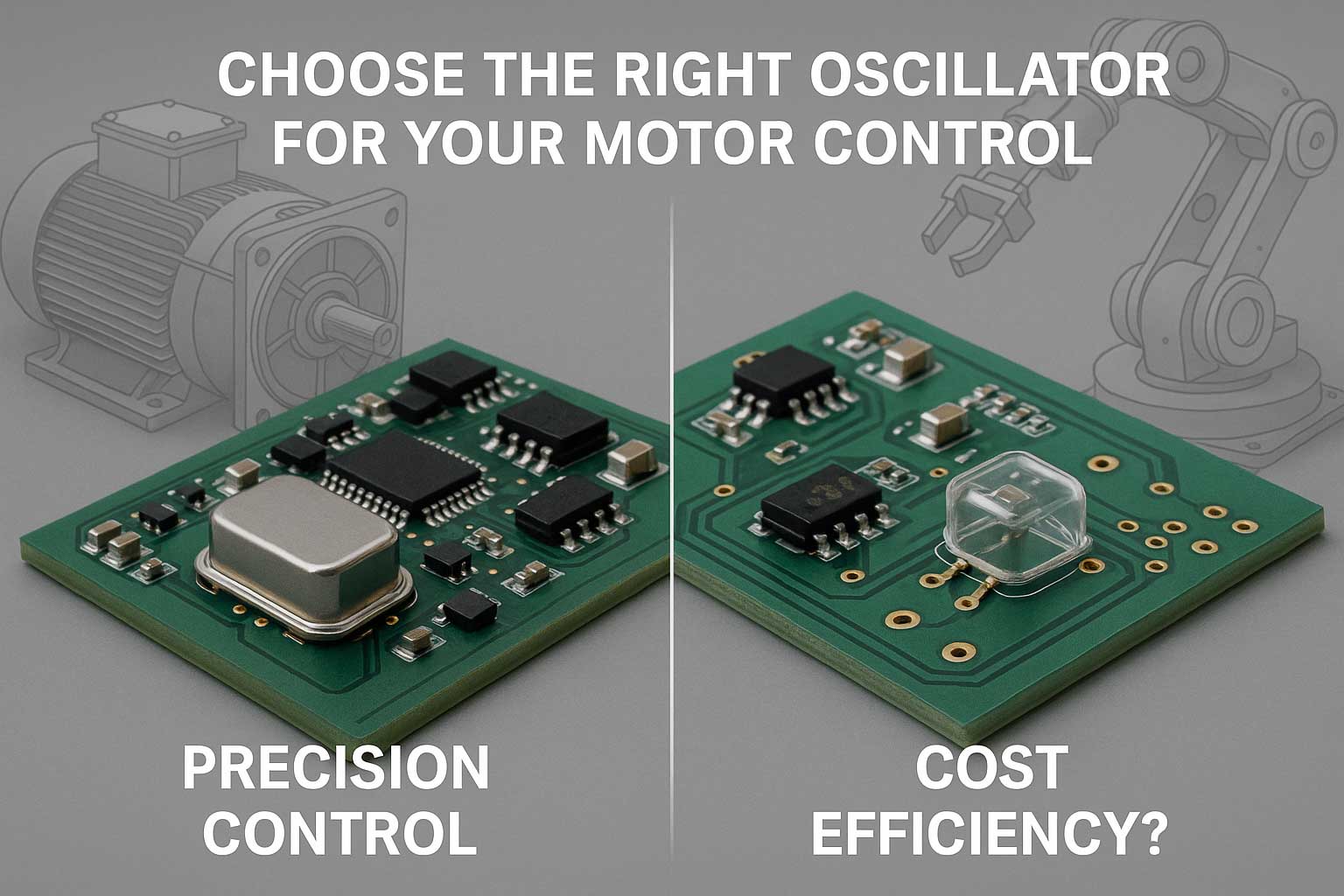 Active vs. Passive Crystal Oscillators: Which Is Right for Your Motor Driver Board?