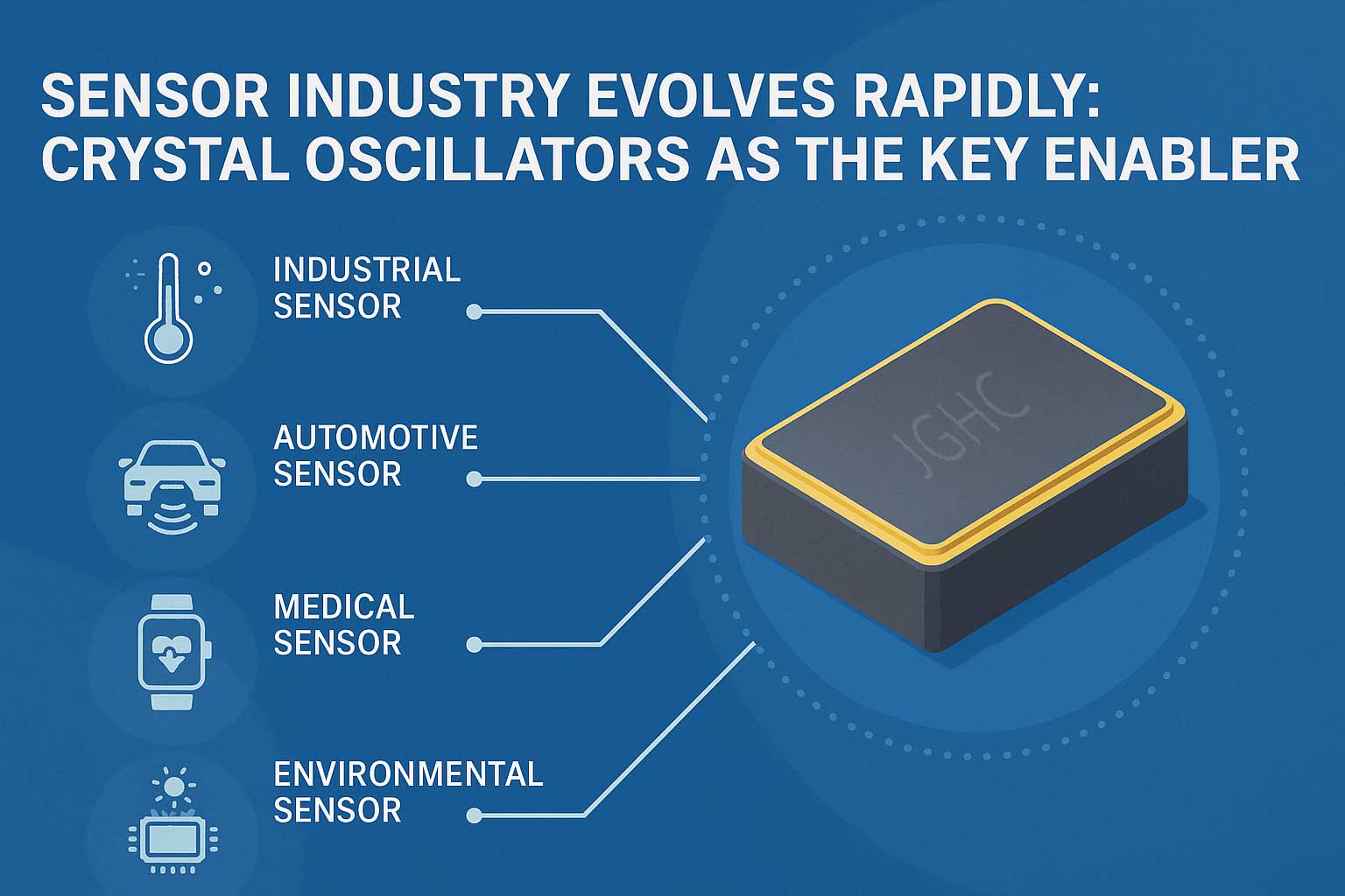 Sensor Industry Evolves Rapidly: Crystal Oscillators as the Key Enabler